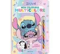 Disney Stitch - Mon coloriage multicolore - Livre coloriage - Livre coloriage avec crayon - Livre coloriage 4 ans - Livre coloriage Disney - Livre coloriage Stitch