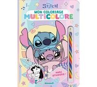 Disney Stitch - Mon coloriage multicolore (Stitch et Angel) - Collectif - Hemma - broché - Jeux livres objets