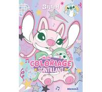 Disney Stitch - Mon coloriage scintillant - coloriage 4 ans - coloriage pailleté - coloriage Stitch - coloriage Angel - coloriage Disney