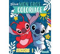Disney Stitch - Mon gros coloriage + stickers ! (Stitch et Leroy) - Collectif - Hemma - broché - Document jeunesse