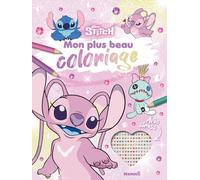 Disney Stitch - Mon plus beau coloriage - Livre coloriage avec strass - Livre coloriage 5 ans - Livre coloriage Stitch - Livre coloriage Angel