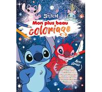 Disney Stitch - Mon plus beau coloriage (Stitch, Angel, Leroy) - Avec strass - Collectif - Hemma - broché - Document jeunesse