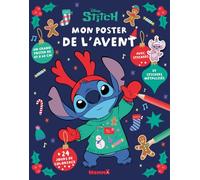Disney Stitch - Mon poster de l'Avent - 24 jours de coloriage - Le Noël de Stitch - coloriage 4 ans - coloriage Avent - coloriage Noël - coloriage Stitch - coloriage Disney