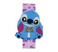 Stitch LAS4140 Montre numérique pour enfant Motif papillon, rose, Disney