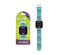 Disney Stitch Montre Numérique LED, Montre pour Enfants avec Bracelet Ajustable, Affichage de L'heure et de la Date, Cadeau pour Garçons et Filles (Jaune)