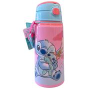 Disney Stitch Ohana Bouteille D’eau Isotherme 600 ml Aluminium Avec Paille
