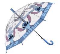 Disney Stitch Parapluie AUTOMATIQUE transparent pour enfants, parapluie PLIANT pour enfant (E)