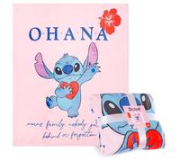 Disney Stitch Plaid Polaire Couverture Enfant, Couverture Douce 150 x 130 cm (Rose Stitch)