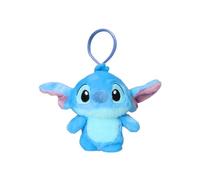 Disney Stitch Porte Clé Peluche, Clip Sac à Main Stitch Pendentif en Peluche pour Sac à Dos, Cadeau pour Filles, Adolescentes et Femmes (Bleu)