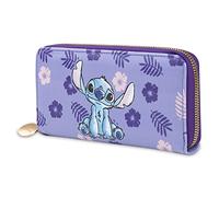 Disney Portefeuille Femme Stitch Porte Monnaie Idée Cadeau Femme, Violet, Taille Unique, Zippé, Violet, Taille Unique, Zippé