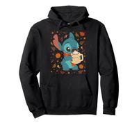Disney Stitch Pumpkin Latte Cozy Fall Coffee Collage Sweat à Capuche