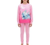 Disney Stitch Pyjama pour Fille, Ensemble 2 Pièces T-Shirt et Pantalon Long, Coffret Cadeau Inclus, Taille 4 Ans | Rose