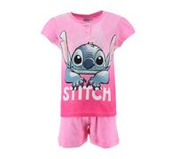 Disney Stitch Pyjama pour Fille, Ensemble 2 Pièces, T-Shirt et Short Stitch, Coffret Cadeau Inclus, Tailles 3 à 8 Ans (FR/ES, Âge, 8 Ans, Taille Normale, Rose)