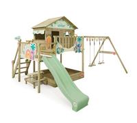 Disney Stitch Quest Aire de Jeux de Wickey - Structure d'escalade, Tour d'escalade, Jeux de Jardin pour Enfants - Aire de Jeux extérieure en Bois avec bac à Sable