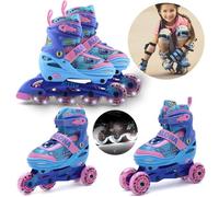 DISNEY Stitch rollerblades, rollers pour filles 3in1, ADJUSTABLE, PATIN A ROULETTE, pour l'apprentissage du roller 34-37 EU 37