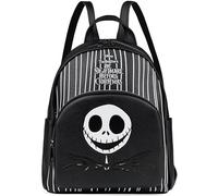 Disney Stitch Sac à Dos Femme Ado et Fille Petit Sac de Voyage Journée Shopping Mode en Similicuir Eeyore Cadeau pour Elle (Noir TNBC)