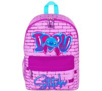 Disney Sac à Dos Enfant, Cartable Scolaire Fille Stitch (Rose)