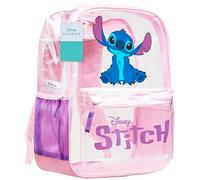 Disney Stitch Sac à Dos Fille et Ado Sac Transparent Impermeable Cartable Fille Mode École Voyage Travail Idée Cadeau