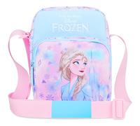 Disney Stitch Sac Bandoulière Fille et Ado Sac à Main avec Sangle Réglable Shopping Sorties et Vacances Cadeau Fille (Bleu Frozen)