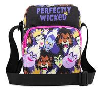 Disney Stitch Sac Bandoulière Fille et Ado Sac à Main avec Sangle Réglable Shopping Sorties et Vacances Cadeau Fille (Multi Villains)