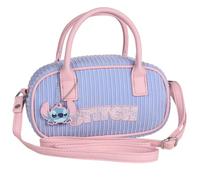 DISNEY Stitch sac bleu jeunesse avec pendentif, fermeture éclair 21x16x8 cm