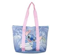 Disney Stitch Sac de Plage, Sac de Voyage, Sac à Bandoulière, Sac de Courses Stitch Ohana Design, Cadeau pour Femmes et Adolescents (Rose)