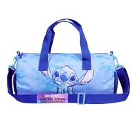Disney Stitch Sac de Sport Enfant Fille Garçon 39,5 × 19,5 cm, Sac de Voyage avec Bandoulière Réglable, Sport, École, Idée Cadeau Enfant (Bleu Stitch)
