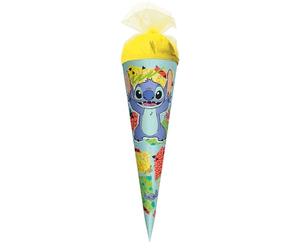 Disney Stitch Sac d'écolier rond avec fermeture en tulle 50 cm