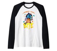 Disney Stitch Scar Costume I Promise I Don't Bite Halloween Manche Raglan