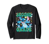 Disney Stitch Second Grade Back to School 1st Day of School Manche Longue