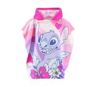 Disney Stitch Serviette à Capuche pour Fille, Serviette de Plage, Serviette de Bain, Poncho pour Fille, Serviette de Bain pour Enfant