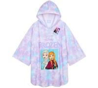 Disney Stitch Serviette de Bain Enfant Serviette de Plage à Capuche Ado Poncho Enfant pour Bain Plage ou Piscine Essentiel Voyage (Violet/Bleu Frozen, 5-9 Ans)