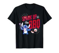 Disney Stitch Spark Up the BBQ 4th of July Cookout USA 250th T-Shirt
