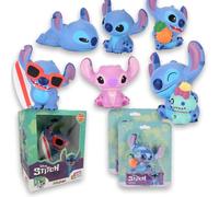 Disney Stitch Squishy Funny Box, Personnages à Collectionner en Version Maxi, 13 cm, Lot de 2 Jouets Souples à écraser
