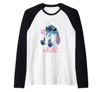 Disney Stitch "Time to Chill" Bathrobe Relaxation Self-Care Manche Raglan