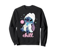 Disney Stitch "Time to Chill" Bathrobe Relaxation Self-Care Sweatshirt