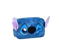 Disney Stitch Trousse de beauté Stitch Design Denim Sac de voyage Cadeau pour filles, femmes et adolescentes