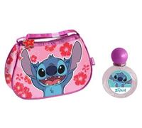 Disney Stitch Trousse de toilette pour enfants, comprend une trousse de toilette de voyage et une eau de toilette en flacon vaporisateur de parfum naturel (50 ml) - Parfait pour un cadeau de Noël ou