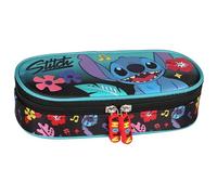 Disney Stitch Trousse Scolaire Compartiments, Sachet pour Fille, Mint-Noir 5x20x9cm (Stitch Compartiments B)