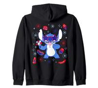 Disney Stitch USA Americana Snacks Collage 4th of July 250th Sweat à Capuche