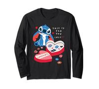 Disney Stitch Valentine's Day "This is for You. I Ate it." Manche Longue