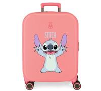 Disney Stitch Valise Enfant Playfull de Joumma, Valise Cabine Rigide en ABS, Serrure TSA, 4 Roues, Bagage à Main