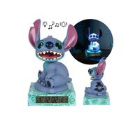 DISNEY Stitch Veilleuse 3D avec réveil et calendrier, figurine lumineuse, lumière, son