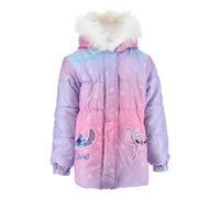 Disney Stitch Veste pour Fille, Blouson Doudoune D'hiver Chaude et Douce, Manteau à Capuche pour Fille, Tailles 3 à 8 Ans (FR/ES, Âge, 8 ans, Taille normale, Rose)