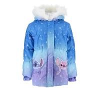 Disney Stitch Veste pour Fille, Blouson Doudoune D'hiver Chaude et Douce, Manteau à Capuche pour Fille, Tailles 3 à 8 Ans (FR/ES, Âge, 3 ans, Taille normale, Bleu)