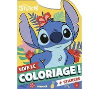 Disney Stitch - Vive le coloriage ! - + stickers offerts - Collectif - Hemma - broché - Document jeunesse