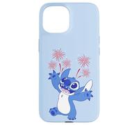 Disney Stitch with Fireworks Americana 4th of July USA 250th Coque pour iPhone 15