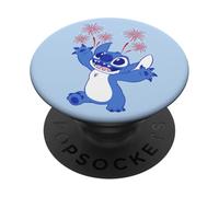 Disney Stitch with Fireworks Americana 4th of July USA 250th PopSockets PopGrip Adhésif