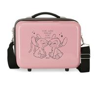 Joumma Disney Stitch You Love Nececer Adaptable Rose 29 x 21 x 15 cm Rigide ABS 9,14 L 0,8 kg, Rose, Nécecer Adaptable