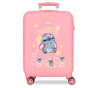 Disney Stitch You & Me Valise Cabine Rose 38 x 55 x 20 cm Rigide ABS Fermeture à Combinaison latérale 35 l 2,5 kg 4 Roues Doubles Bagage à Main